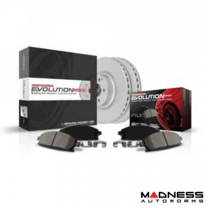 Jaguar XE Brake Pad + Rotor Kit - Rear - Z23 - Evolution Sport - Coated - Powerstop 
